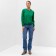 Sweatshirt is female, color is bright green, size 50