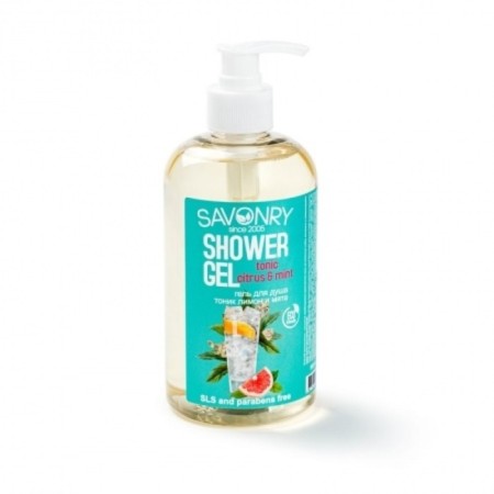 Shower gel "tonic lemon and mint", 500 ml