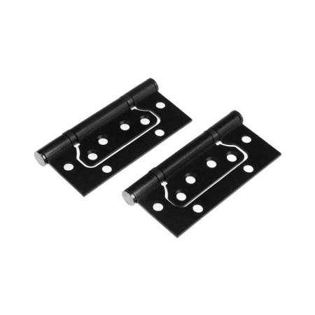 Tundra butter-bearing, 100x70x2.0 mm, universal, without insertion, black color, 2 pcs.