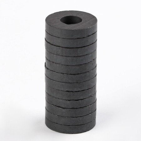 Magnet "Ring" set 12 pcs, size 1 pc 0.55 × 1.35 cm-1