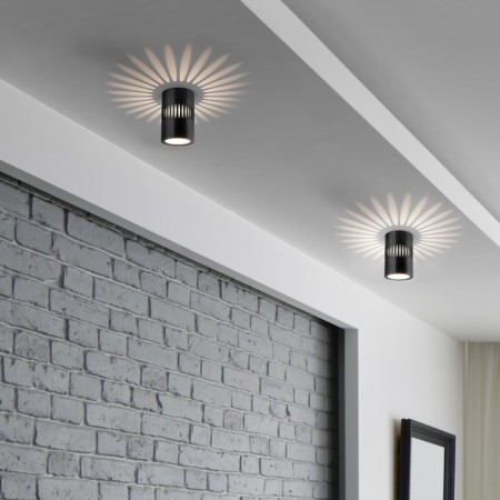 Ceiling accent light (SPOT) ELEKTROSTANDARD, DLS025 & DLS026 LED 7 W, 60x60x100 mm, IP20, black color black-1