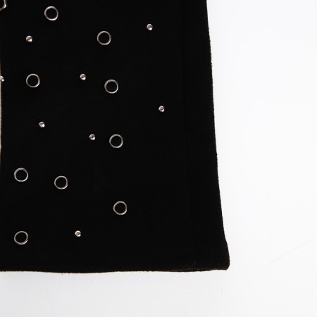 Gloves are female, dimensionless, without insulation, black color-1
