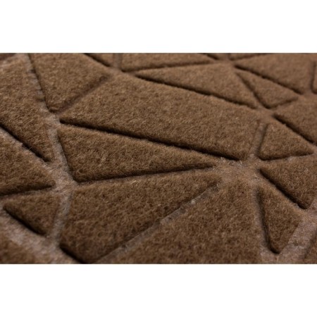 Moisture rug -heoping “PRO”, 40x60 cm, brown geometry drawing-1