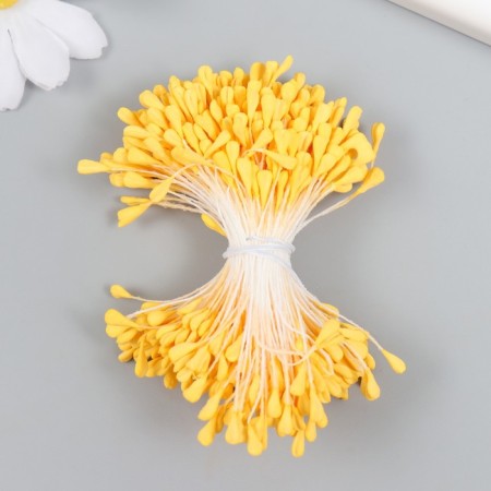Stream for flowers "yellow" set 360 pcs length 6 cm