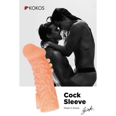 Kokos nozzle is realistic with additional stimulation, TPE, bodily, 15.6 cm, s-9