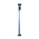 The toothbrush is soft, in the tube, blue