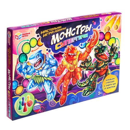 Board game "Monsters - Superheroes", 5+