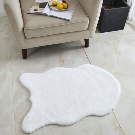 Plush mat Sofi de Marko, size 80x120 cm, white color