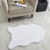 Plush mat Sofi de Marko, size 80x120 cm, white color