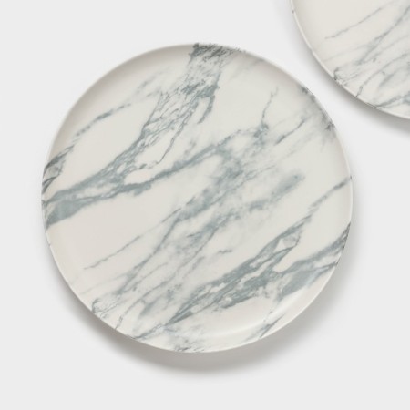 Набор тарелок обеденных фафрфоровых Magistro Real Marble, d=26 см, 2 шт-4