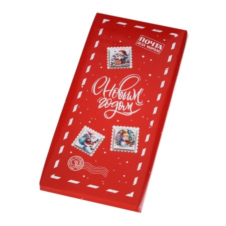 New Year. Confectionery tiles "Christmas Post", 100 g-2