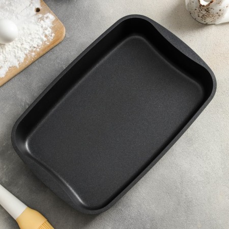 The baking sheet "Tradition", 33.4 × 22.2 × 5.5 cm, anti -stick coating, black color-1