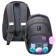 Youth backpack, 42 ​​x 31 x 13 cm, ergonomic back, Stavia "Fluffies", gray