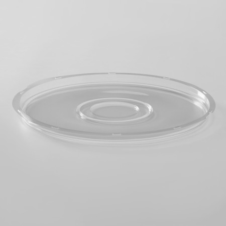 The plastic disposable lid to the menage, d = 26 × 4.2 cm, round, 110 pcs/pc, the color is transparent-4