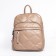 Women's backpack, eco -leather, ludor beige, 24x12x30 cm