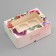 Box for 6 cupcakes with a window, "make a desire", 25 x 17 x 10 cm, confectionery packaging