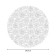 The tablecloth "The Snow World", the Round, Saten, D = 150 cm
