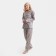 Pajama New Year's Women's kaftan bunny, gray color, size 40-42