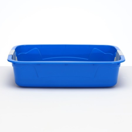 Toilet with a grid, 45x34x15 cm, blue/gray-1