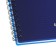 A notebook of 80 sheets in a cage on a spiral Erichkrause Total Blue, a plastic cover, an offset block, whiteness 100%, blue