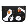 Penal 3 sections, tab inside, 140 x 210 x 40 mm, fabric, calligrata top block "geese"