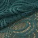 Lace elastic fabric, 180 mm × 2.7 ± 0.5 m, emerald color