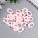 Decor for creativity Plastic "Ring for the chain" Direct pink set 25 pcs 2.3x1.65 cm