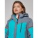 Ski jacket female winter, size 60, turquoise color