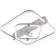 Ceiling light ESCADA, 10280/2LED. 1x62+3W, LED, 4850LM, 3000/4000/6500K, 545x505x155 mm, color chromium