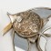 Panel interior polystone "Mirror fish with patterns" silver 21x4x24 cm