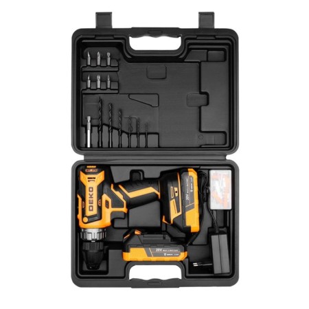 DRAST-SURVENT DEKO DKCD20V BMC, 20 V, 2x3 Ah, case + set of tools 63 pcs.-2