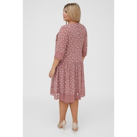 Women's dress, size 52, pink color-4