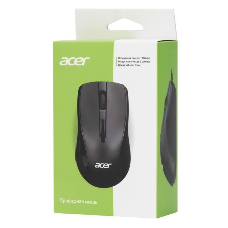 Acer OMW136 Black Optical Mouse (1000DPI) USB (2but)-8