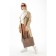 Zipper bag with lightning, dark beige color