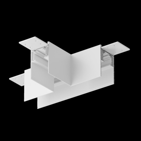 The T-shaped connector for the Technical tra010ct-41W overhead track system, white color-5