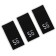 Textile strip “56”, 4.6 x 1.1 cm, black color