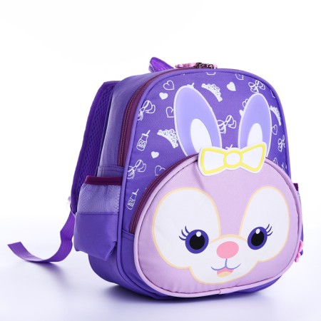 Baby backpack on lightning, 3 outer pockets, lilac color-1