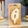 Candle for Cake "Oval" Number "6", large, pearl, 5.5 cm