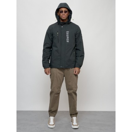 Sports male jacket, size 56, dark gray color-10
