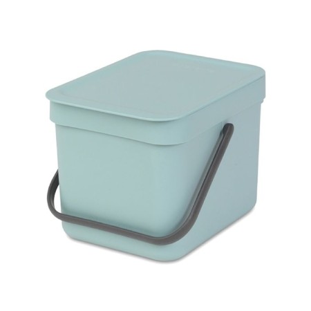 Garbage bucket Brabantia Sort & Go, built -in, mint color, 6 liters