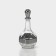 Set of glass drinking "Nero", 7 items: Capherine 500 ml, piles 50 ml, silver color