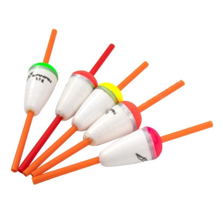Flot Yaman "cone" through, foam, 1.1 g, color mixt. 5 pcs.-1