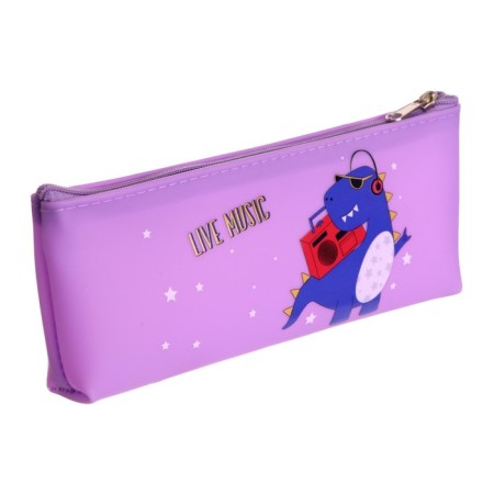 School Penal on the zipper "Dinosaurus", mix-1