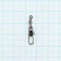 Вертлюг с застежкой Волжанка Rolling Swivel With Interlock Snap № 8х1, тест 9 кг, 10 шт