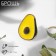 Avocado brooch, color in gold