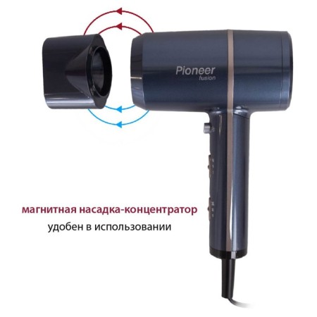 Feng Pioneer HD-1800, 1400 W, 2 speeds, 3 modes, 1 nozzle, black-1