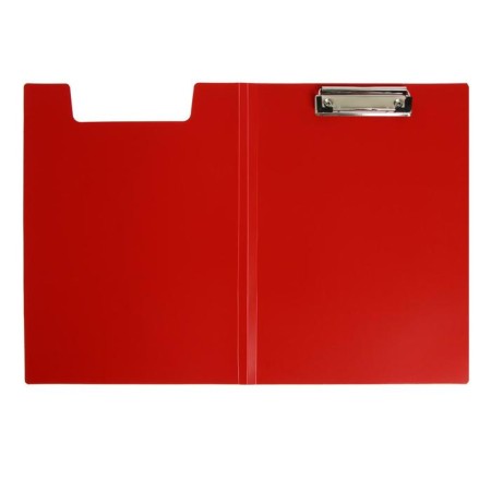 Folder-planet with A4 clamp, 1.2 mm, calligrata, plastic, red (clipboard with a lid)-1