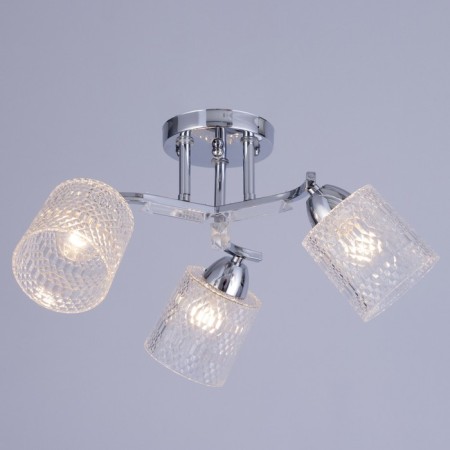 Ceiling chandelier "Amis" E27 3x40W chrome 47x47x22cm-1