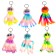 Soft toy "Osminog", on a key fob, 11 cm, Mix colors