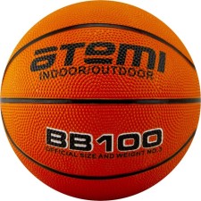Basketball ball ATEMI BB100, size 5, rubber, 8 panels, circle 68-71 cm, glued